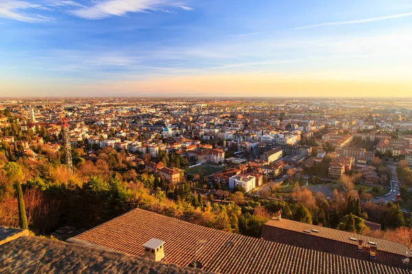 stock image colorful sunset in Bergamo