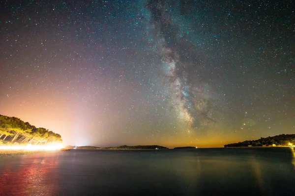 Vía Láctea en el cielo de la croacia — Foto de Stock