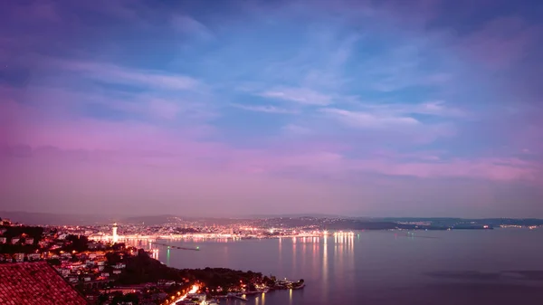 Noche en el golfo de trieste — Foto de Stock