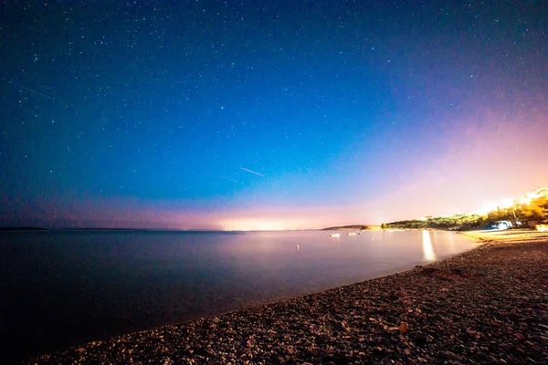 Vía Láctea en el cielo de la croacia — Foto de Stock