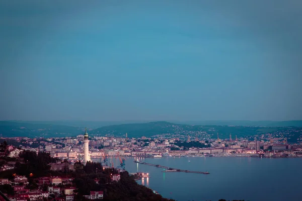 Evening in the gulf of Trieste — Stock Photo, Image