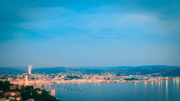 Noite no golfo de trieste — Fotografia de Stock