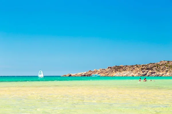 Pláž Chia su Giudeu, Sardinie — Stock fotografie