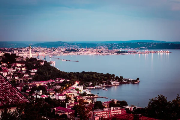 Noite no golfo de trieste — Fotografia de Stock