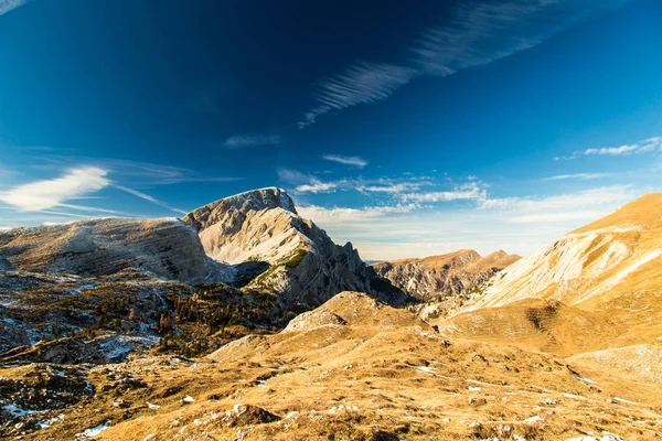 Podzimní ráno v Alpách — Stock fotografie