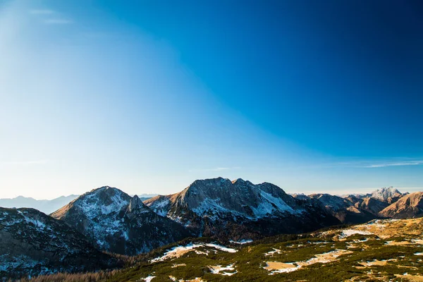 Zimní den v italských Alpách — Stock fotografie