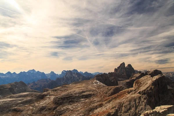 Herfst wandeltochten in het alpine Pustertal — Stockfoto