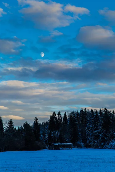 ilk kar yağışı gün batarken