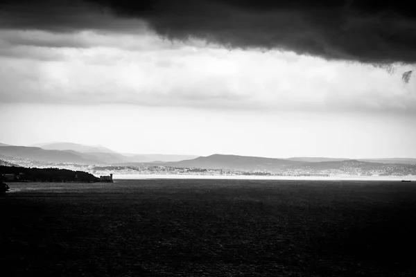 Tempestade está chegando no golfo de Trieste — Fotografia de Stock