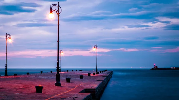 Windy day in the city of Trieste — Stock Photo, Image