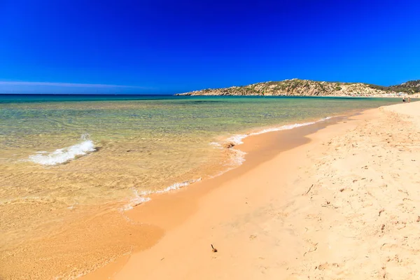 La playa de Chia su Giudeu, Cerdeña — Foto de Stock