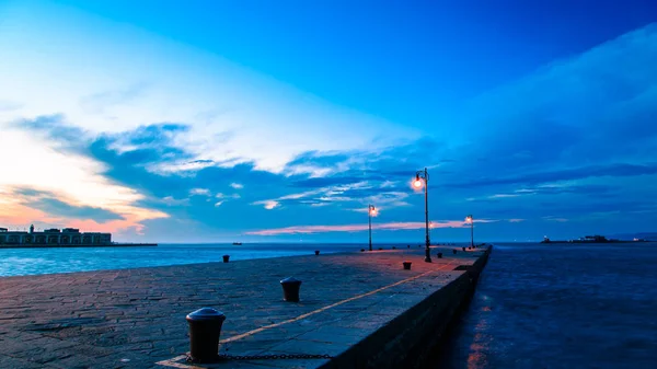 Windy day in the city of Trieste — Stock Photo, Image