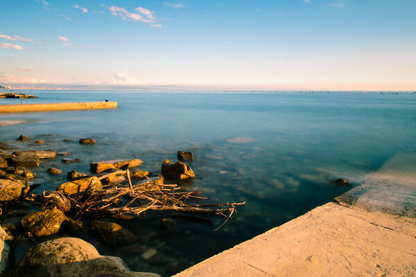 Sunset at the sea, Trieste