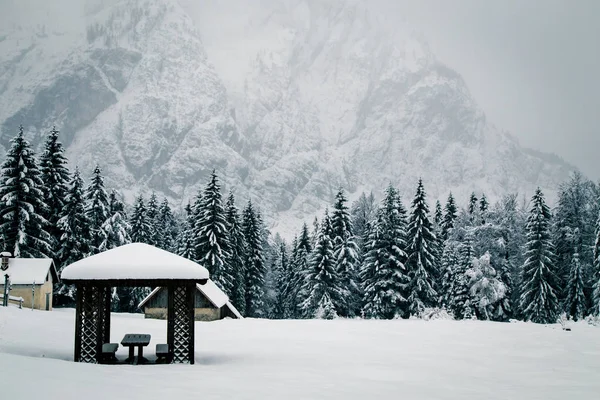 Nieve en los Alpes italianos — Foto de Stock