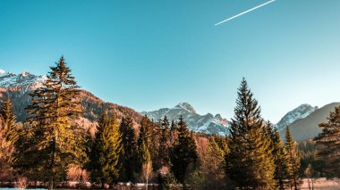 Mangart, İtalyanca alps güneş battıktan