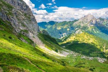 Carnic Alpleri'nde yaz günü trekking, Friuli Venezia-Giulia, I