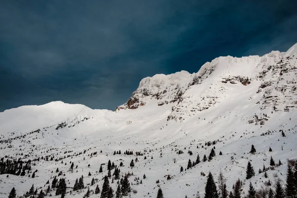 Début de journée d'hiver à Sella Nevea — Photo