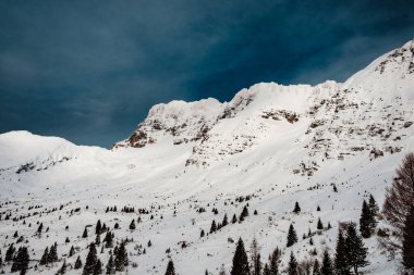Julian bulutlu bir aralık günü Alp yapıyor
