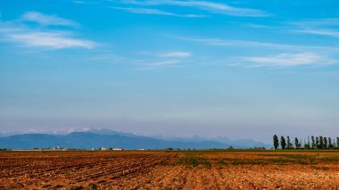 Friuli, İtalya 'da günbatımı
