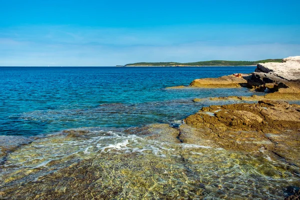 Prachtige Zee Van Premantura Kroatië — Stockfoto