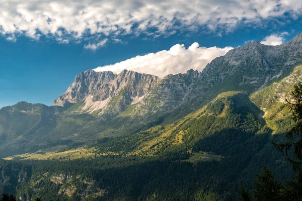 Красивый Летний День Юлианских Альпах Фриули Италия — стоковое фото