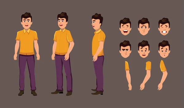 Personaggio Dei Cartoni Animati Motion Design Animazione Girati Animazione Dei — Vettoriale Stock