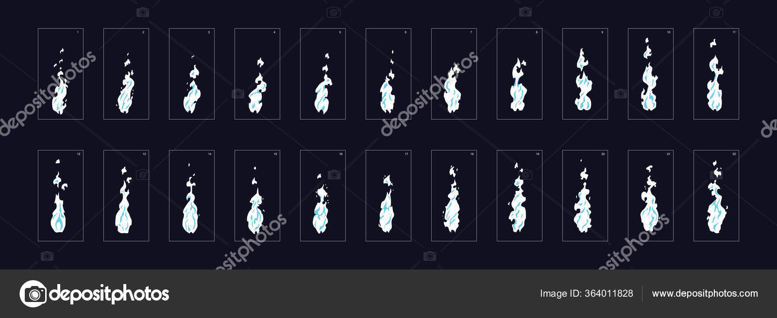 Smoke Animation Sprite Sheet Animation Frames Icons Use Game Motion Stock  Vector by ©NipunKundu 364011828