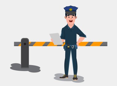 Kapının girişinde polis koruması var ve listeyi kontrol et..