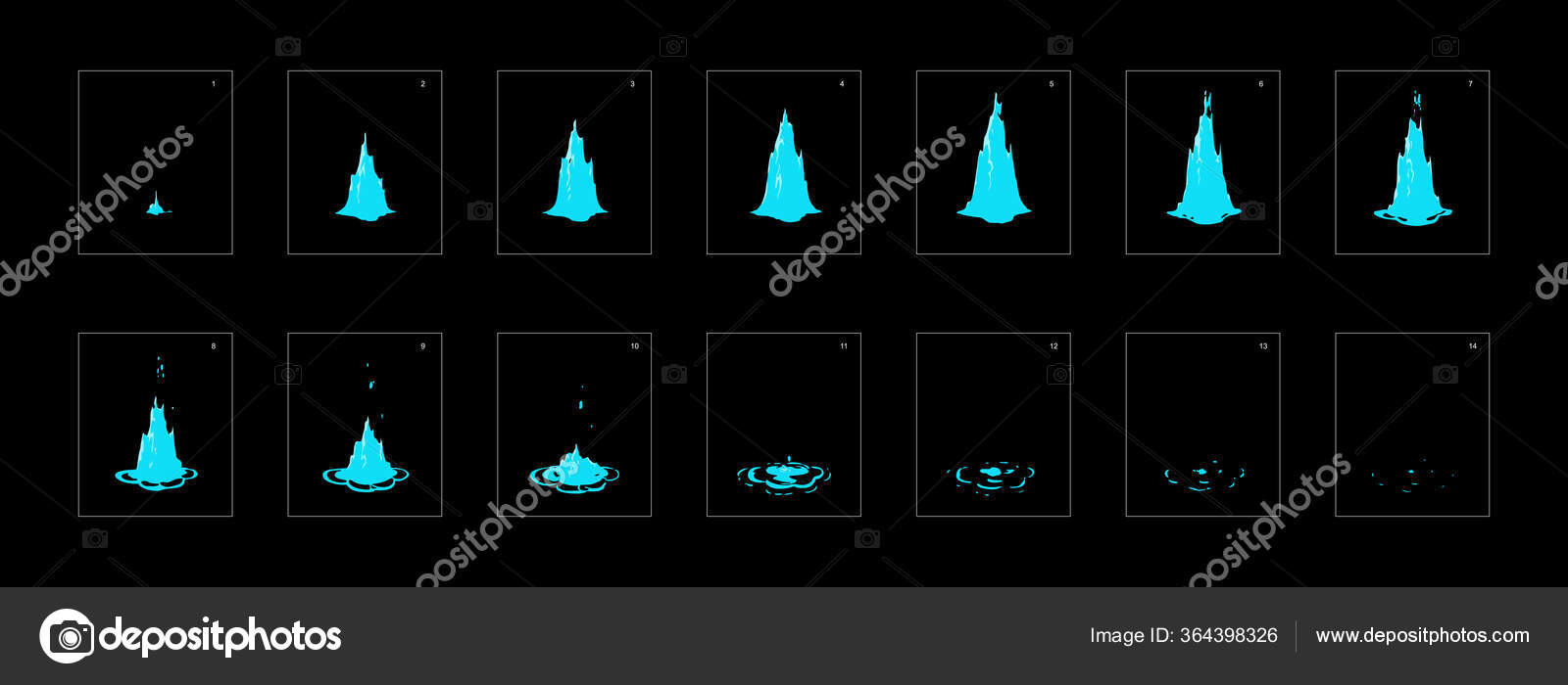 Dripping Water Special Effect Animation Water Effect Frame Frame Animation  Stock Vector Image by ©NipunKundu #364398326