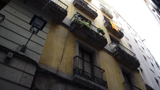 Gotisches Viertel barcelona — Stockvideo