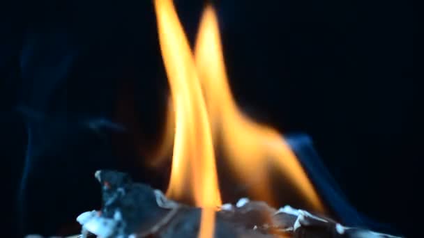 Incendio che brucia — Video Stock