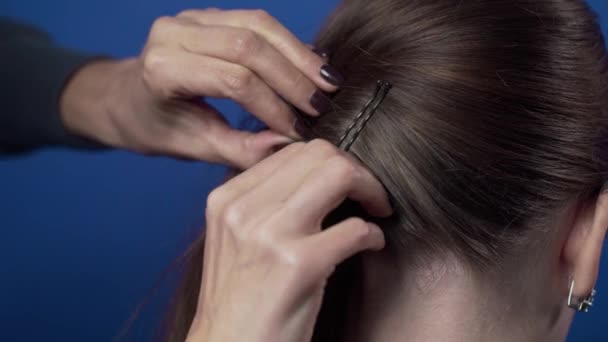 Proceso Hacer Peinado — Vídeos de Stock