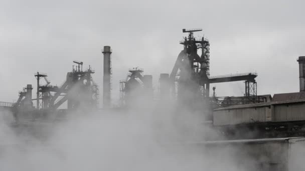Металургійний завод — стокове відео
