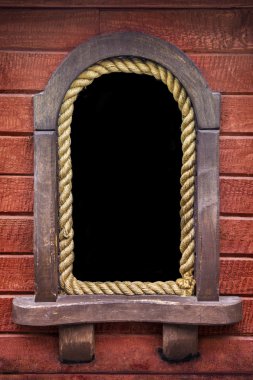 Rusty ahşap pencere