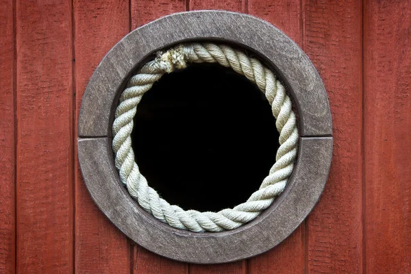 Rusty ahşap Porthole