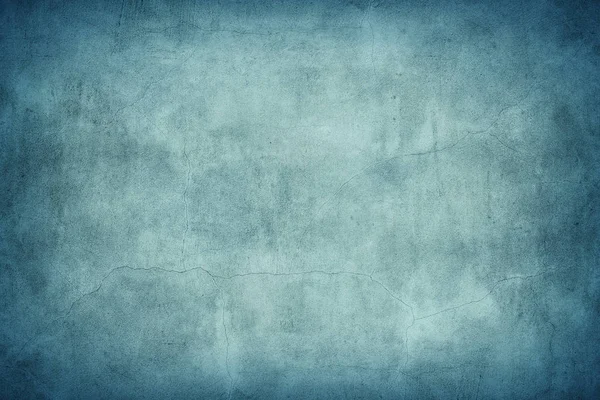 又脏又臭的蓝色混凝土墙 — 图库照片