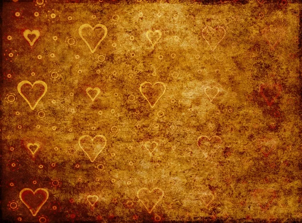 Grunge Hearts Background — Stock Photo, Image