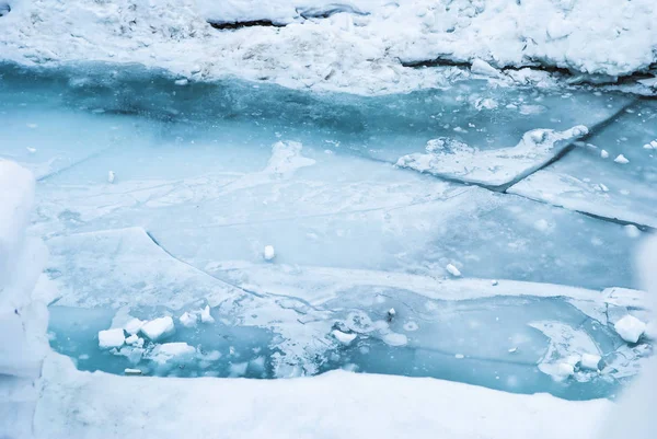 Surface de glace fissurée — Photo