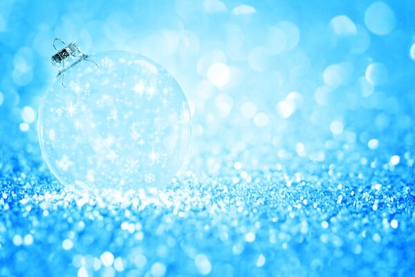 Блестящий Рождественский бал со снежинками
