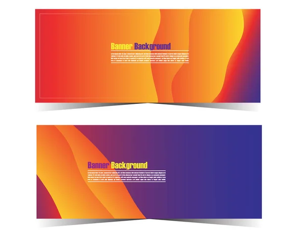 Современный красочный плакат потока и веб-баннер. Жидкая форма волны в оранжевом цвете фона. Арт-дизайн для вашего дизайнерского проекта. Векторная иллюстрация . — стоковый вектор