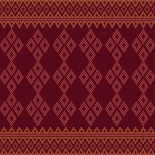 Batak ethnic seamless pattern motif ulos — Stock Vector