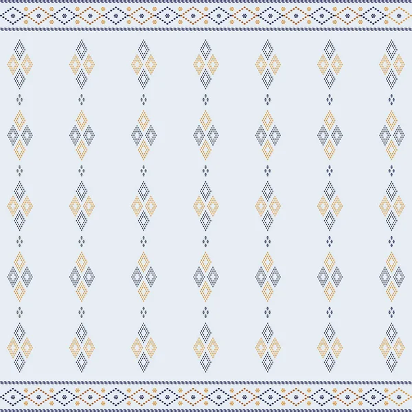 Tribal etnische ornament naadloze patroon achtergrond. Kleurrijke vector illustratie. Etnisch motief voor textiel — Stockvector