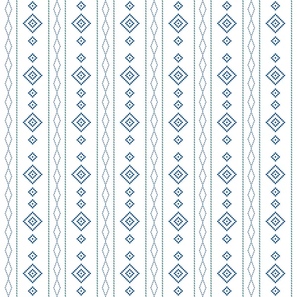 Punten Geometrische Versiering Met Kleur Blauw Abstracte Achtergrondstof Creatief Design — Stockvector