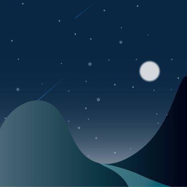 Soyut arka plan Noel düşen kar tanesi vektörü klasik mavi arka planda izole edildi. Kar tanesi dekorasyon efekti. Sihirli beyaz kar yağışı dokusu. Kar fırtınası illüstrasyonu.