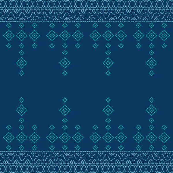Бесшовный Геометрический Орнаментальный Фон Бесшовная Традиционная Тканевая Граница Бандхани Сари — стоковый вектор