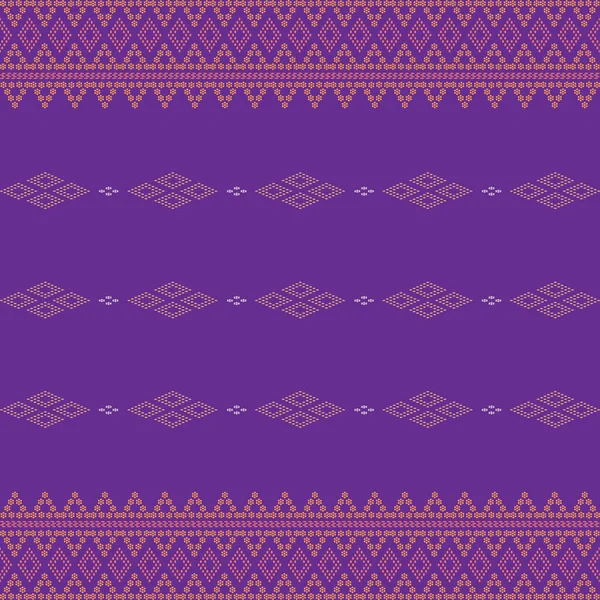 Fondo Patrón Ornamental Geométrico Sin Costuras Frontera Sari Bandhani Textil — Vector de stock