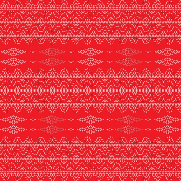 シームレスな幾何学装飾パターンの背景 シームレスな伝統的な織物バンダニサリ国境 創造的なシームレスなインドのバンダーニーテクスチャボーダーデザイン — ストックベクタ
