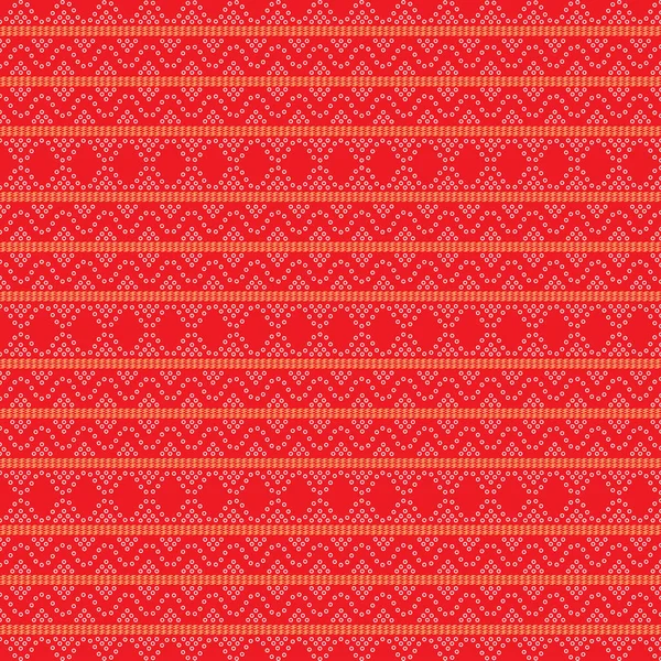 Fond Motif Ornemental Géométrique Sans Couture Frontière Sari Bandhani Textile — Image vectorielle