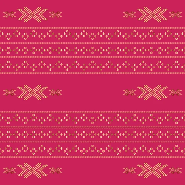 Motif Fond Géométrique Sans Couture Ulos Batak Frontière Sari Bandhani — Image vectorielle