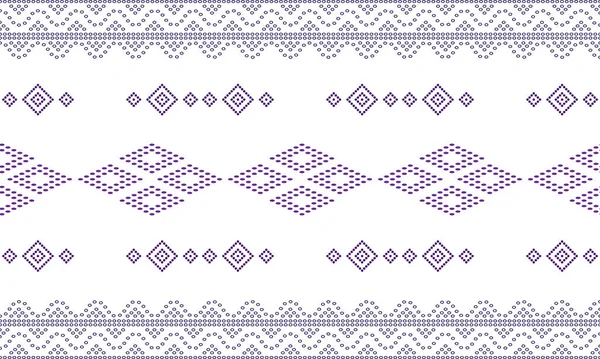 Nahtlose Geometrische Ornamentale Muster Hintergrund Nahtlose Traditionelle Bandhani Sari Grenze — Stockvektor